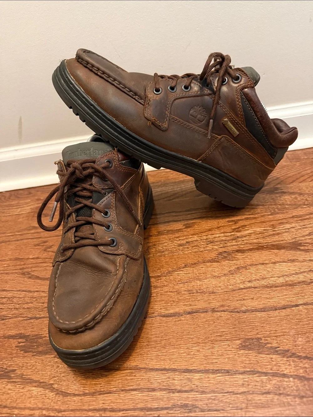 Timberland Heritage Mid Lace GORE-TEX Boot Brown Waterproof Boots Men’s 9.5
